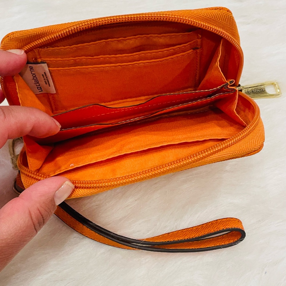 Liz ClaiborneVibrant Orange Wristlet - Picture 4 of 4